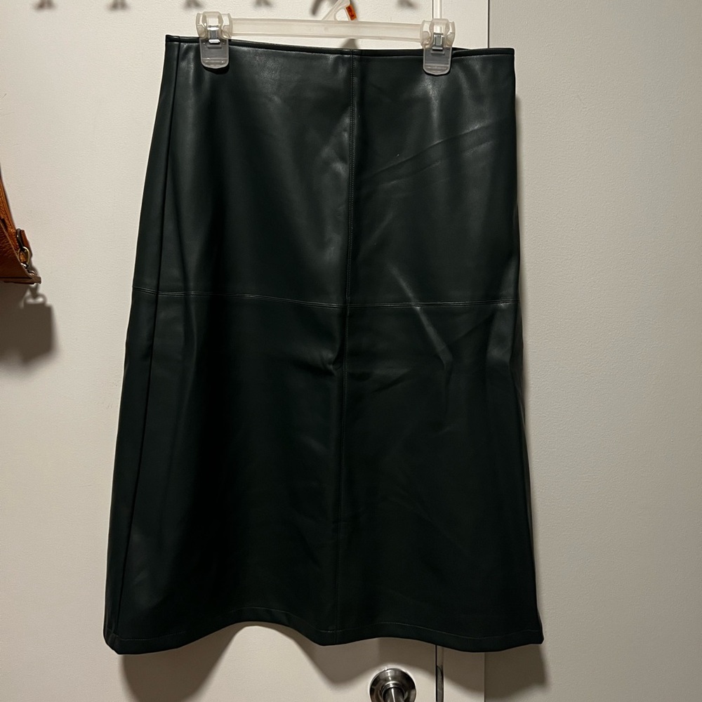 Pink Martini Faux Leather Skirt